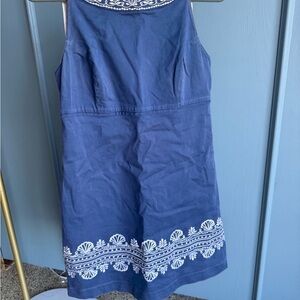 Lilly Pulitzer Navy Dress with White Embroidery